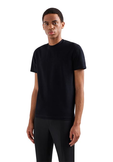 Jersey T-shirt with jacquard logo EMPORIO ARMANI | T-shirt | 8N1TD2 1JGYZ0974